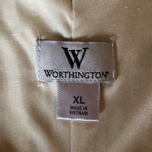 Gold Micro-Pleated Dress Worthingtons XL - Picture 7 of 7